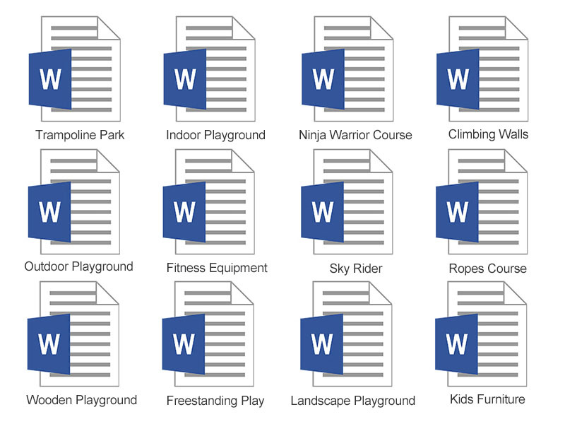 Documentation of playground equipment maintenance
