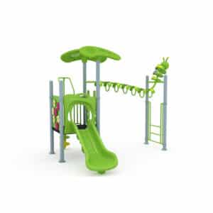 Green Small Playscape for Backyards