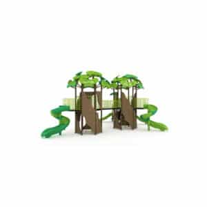 Multi-Slide forest playground equipment
