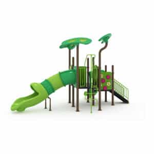 Outdoor natural playscapes for backyards