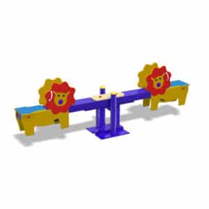 lion themed kids seesaws