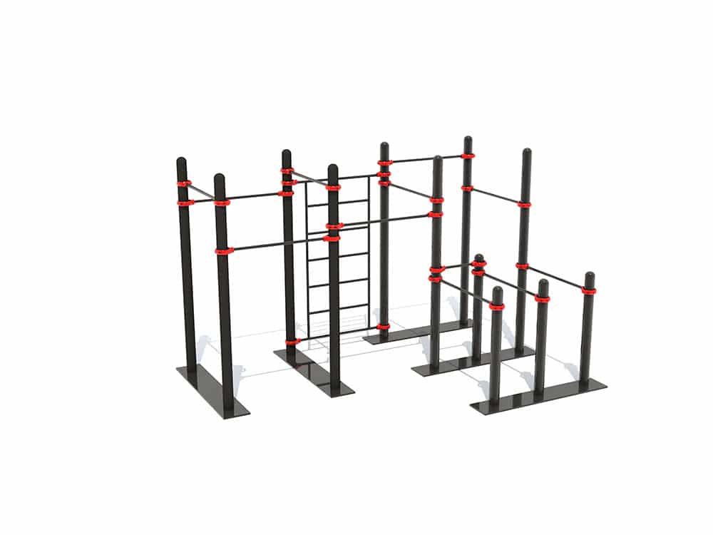 outdoor covered workout area