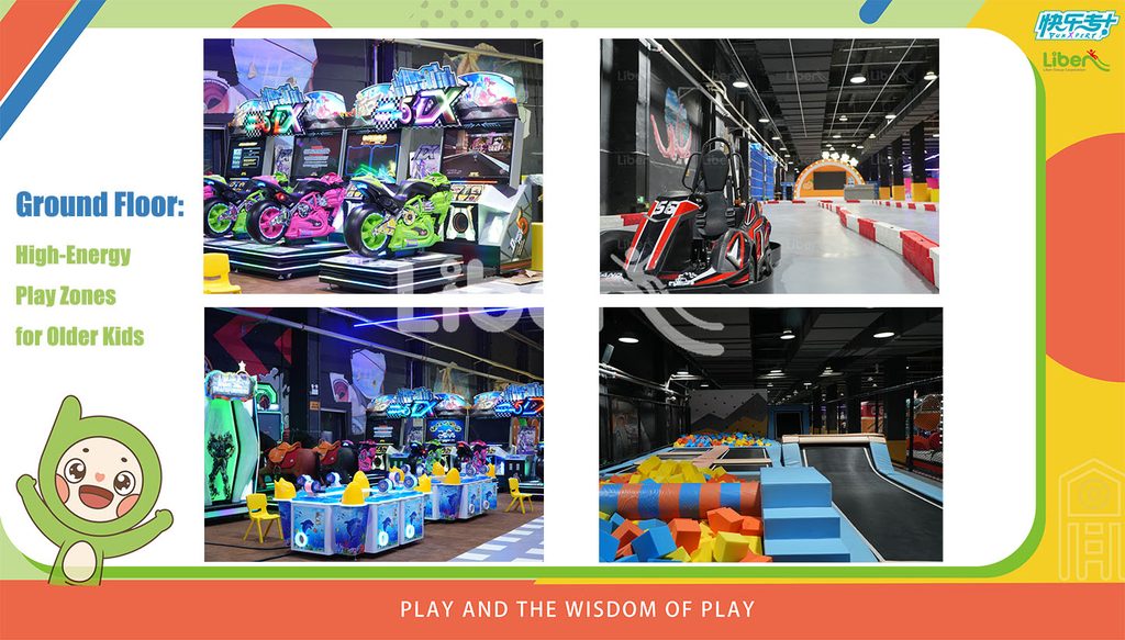 Ground Floor: High-Energy Play Zones for Older Kids